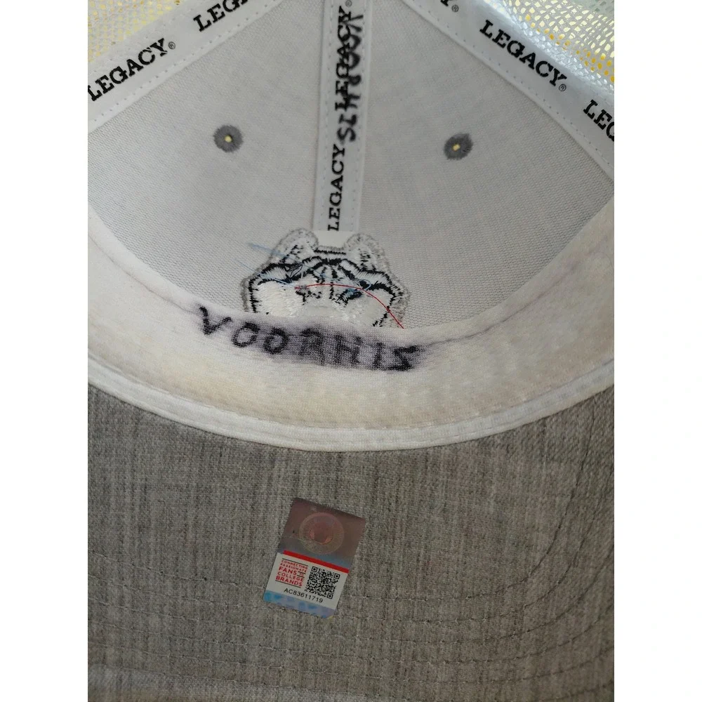 Legacy UConn Huskies Trucker Hat Grey White Snapback Mesh Cap Mens NCAA